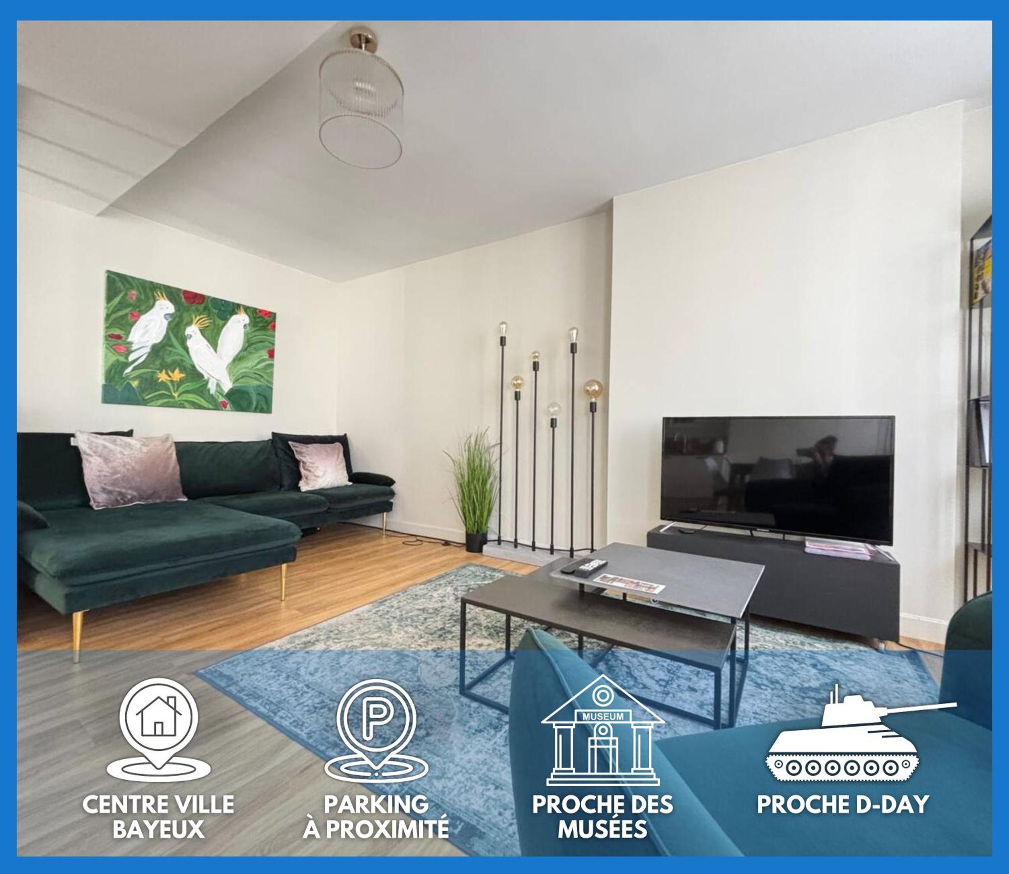 Bajocasse Apt Duplex Spacieux 3 Ch 2 Sdb Cosy Plein Centre Bayeux Decoration Elegante Proche Plages Du Debarquement 外观 照片